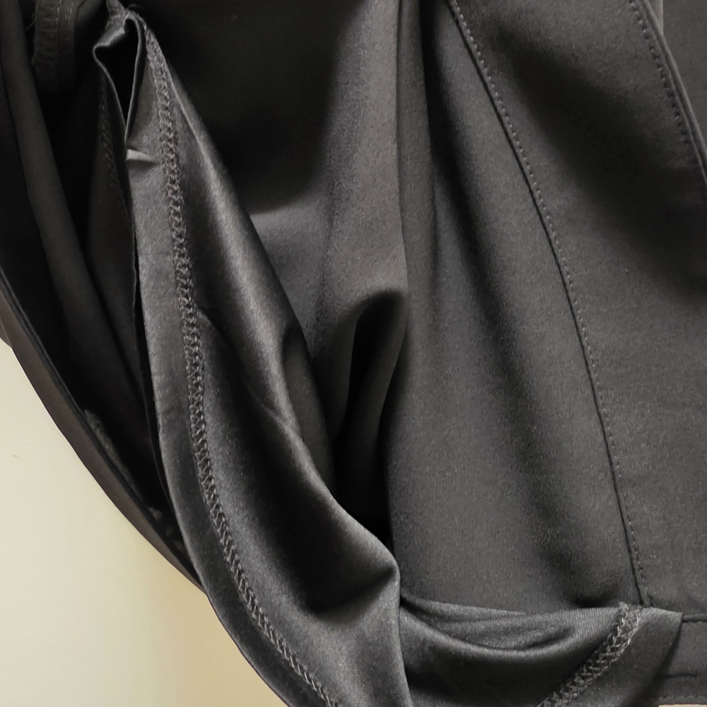 Express Botton-down Black Shirt With No Waist Tie - Picture 5 of 5